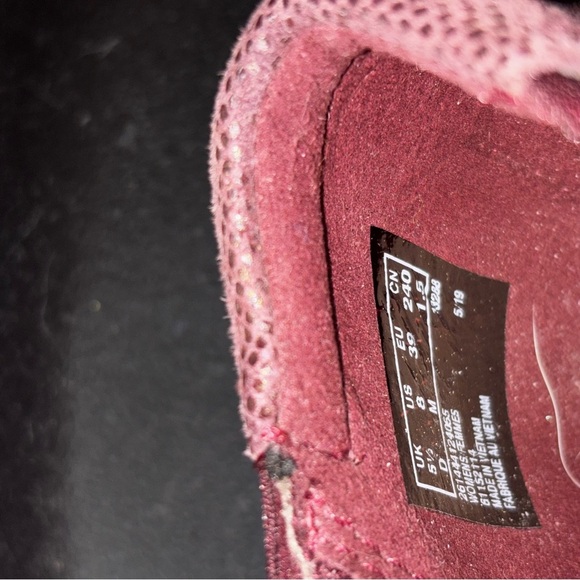 Clarks Artisan Flats Womens Size 8 Leather Suede Ballet Candra Burgundy Shoes - Picture 7 of 9